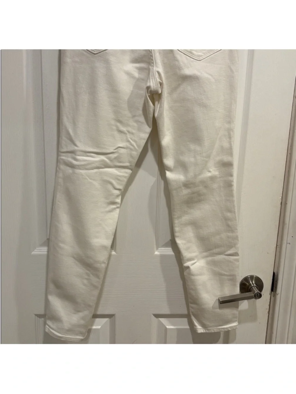 Athleta Cream Skinny Jeans